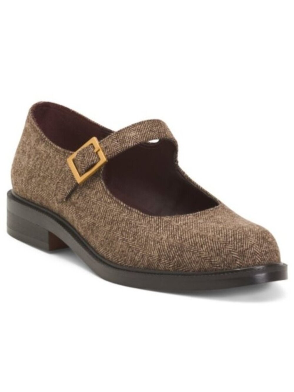 Franco Sarto MELFI Brown Tweed Mary Janes